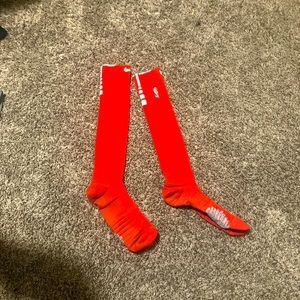 Red Nike Nba socks size 8-12 they are LONG